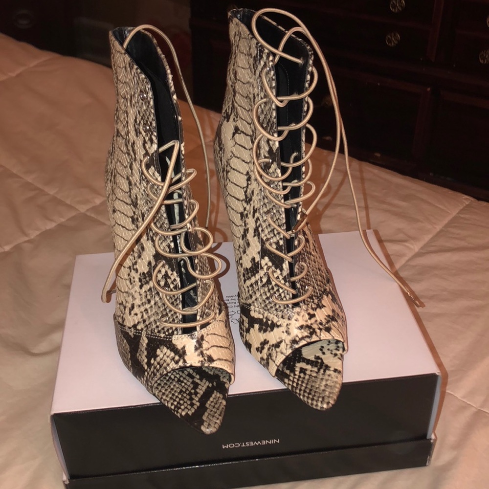 Cape robbin snake skin heels